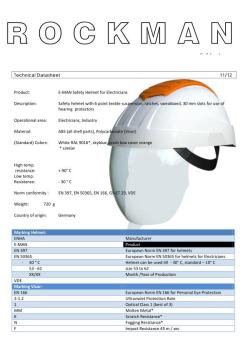 Elektriker-Schutzhelm mit integ. Gesichtsschutzschirm Klasse 1